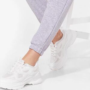 Chunky white sneaker | prettylittlething | streetwear